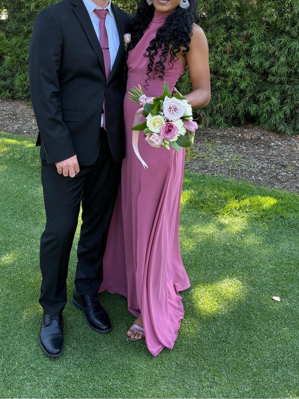 Kennedy Blue Rosewood Stassi Halter Neck Bridesmaid Dress - Picture 3 of 3